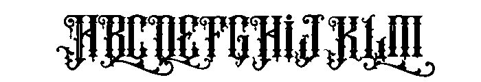 Nocthorn Font UPPERCASE