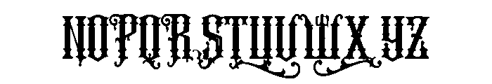 Nocthorn Font UPPERCASE