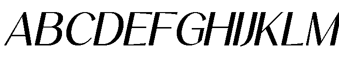 Noctifa Italic Font UPPERCASE