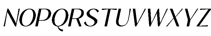 Noctifa Italic Font UPPERCASE