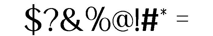 Noctifa Regular Font OTHER CHARS