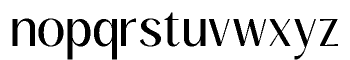 Noctifa Regular Font LOWERCASE