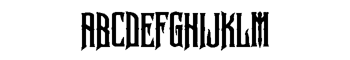 Noctrotic Font UPPERCASE