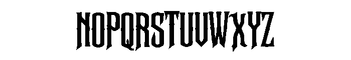 Noctrotic Font UPPERCASE