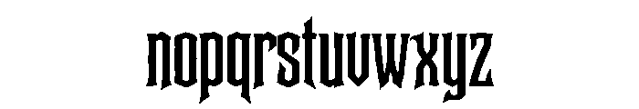 Noctrotic Font LOWERCASE