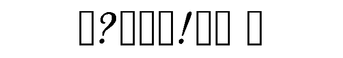 Noctu Regular Font OTHER CHARS