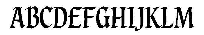 Noctura Gothic Font UPPERCASE