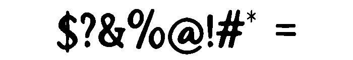 Nocture Font OTHER CHARS