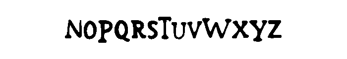 Nocture Font LOWERCASE
