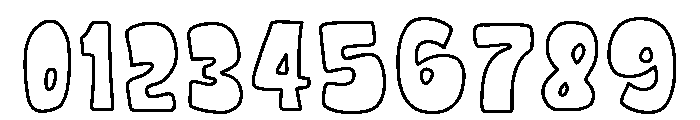 Nocturn Hibrydie Outline Font OTHER CHARS