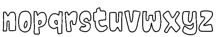 Nocturn Hibrydie Outline Font LOWERCASE