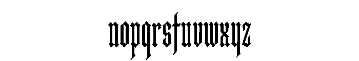 Noctyra Font LOWERCASE
