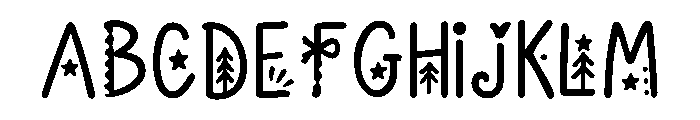 Noel_Candyland Font UPPERCASE