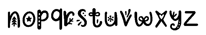 Noel_Candyland Font LOWERCASE