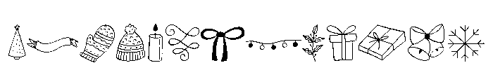 Noel Lines Font UPPERCASE