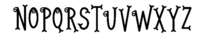 Noel Nights Font LOWERCASE