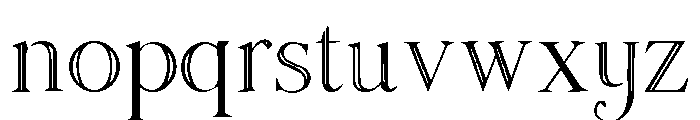 Noelique Regular Font LOWERCASE