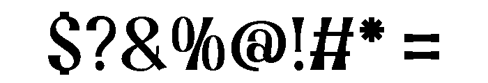Noi Regular Font OTHER CHARS