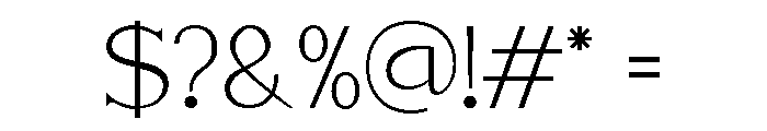 Noir Point Regular Font OTHER CHARS