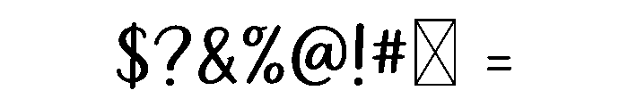 Noir Rose Font OTHER CHARS