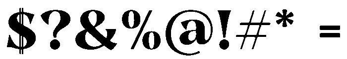 Noircrest Serif Font OTHER CHARS