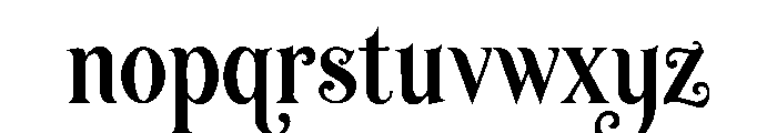 Noirvella Font LOWERCASE