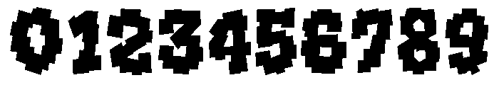Noise Block Font OTHER CHARS