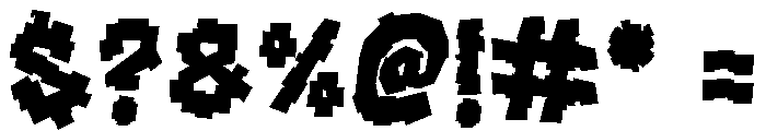 Noise Block Font OTHER CHARS