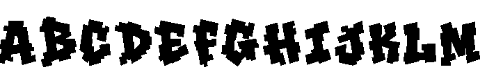 Noise Block Font UPPERCASE