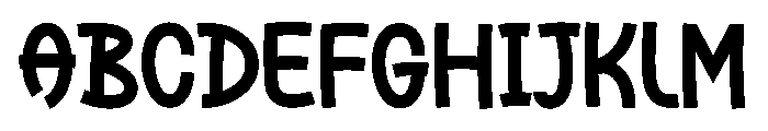 Noise Come Font UPPERCASE