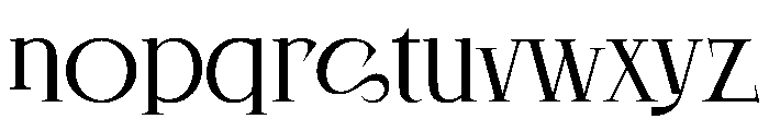 Noisera Regular Font LOWERCASE