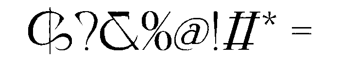 Noisera Rough Font OTHER CHARS