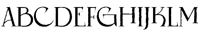 Noisera Rough Font UPPERCASE
