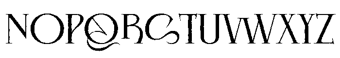 Noisera Rough Font UPPERCASE
