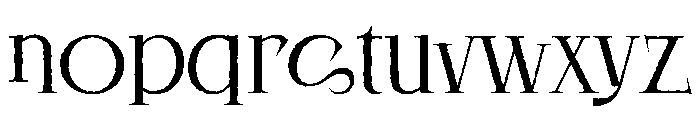 Noisera Rough Font LOWERCASE