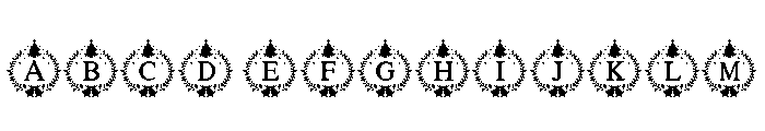 Noël Elegance Monogram Font UPPERCASE