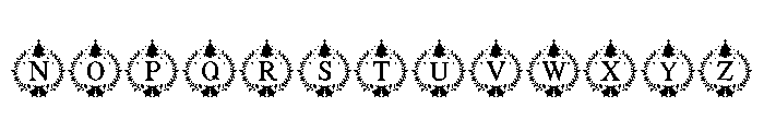 Noël Elegance Monogram Font UPPERCASE