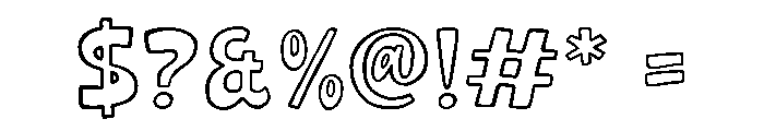 NoltonVintage-SansOutline Font OTHER CHARS