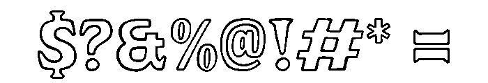 NoltonVintage-SerifOutline Font OTHER CHARS