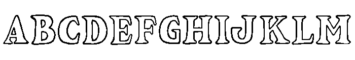NoltonVintage-SerifOutline Font UPPERCASE