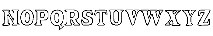 NoltonVintage-SerifOutline Font LOWERCASE