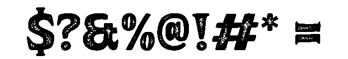 NoltonVintage-SerifRough Font OTHER CHARS