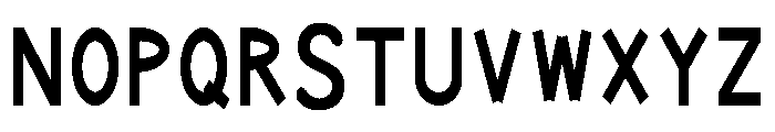 Noma Drift Regular Font UPPERCASE