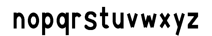Noma Drift Regular Font LOWERCASE