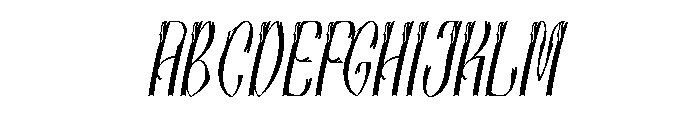 Nomgrave Italic Font UPPERCASE