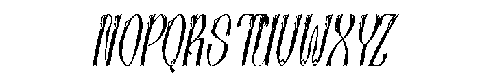 Nomgrave Italic Font UPPERCASE