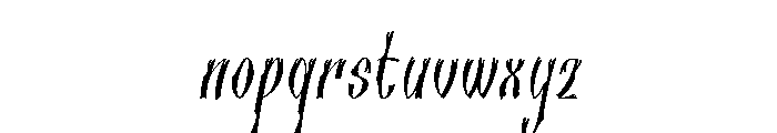 Nomgrave Italic Font LOWERCASE