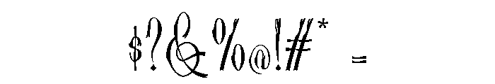 Nomgrave Regular Font OTHER CHARS