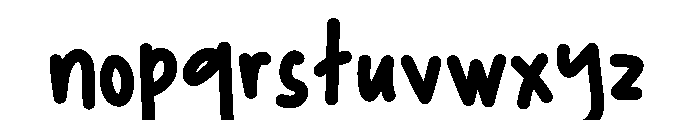 Nongkrong Font LOWERCASE