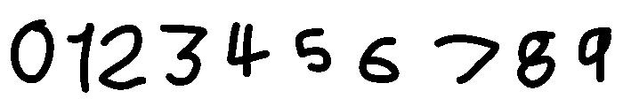 Noodlescript Medium Font OTHER CHARS